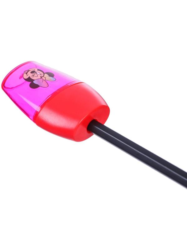 Точилка пластиковая, цвет красный, Минни Маус