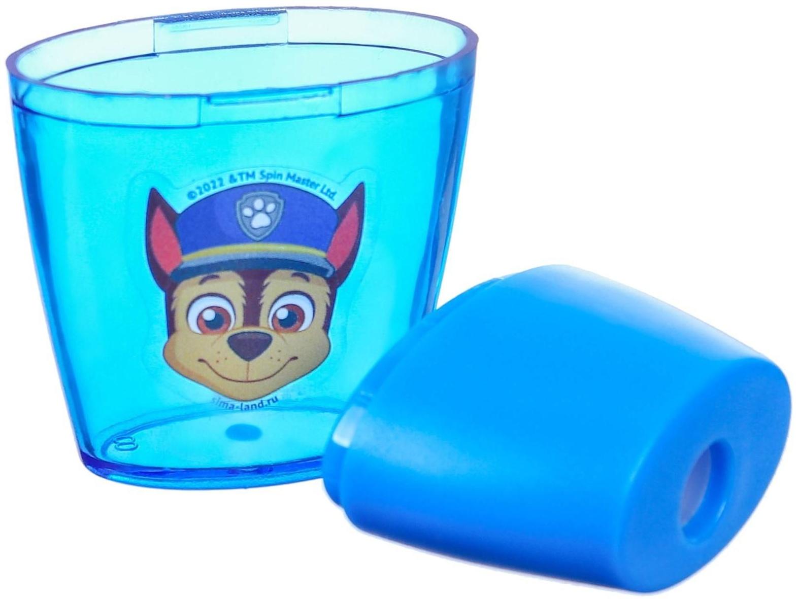 Точилка пластиковая, цвет синий, Щенячий патруль