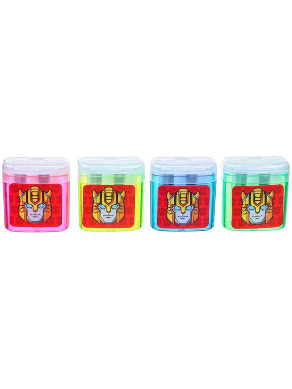 Точилка пластиковая с контейнером, двойная, МИКС, Трансформеры