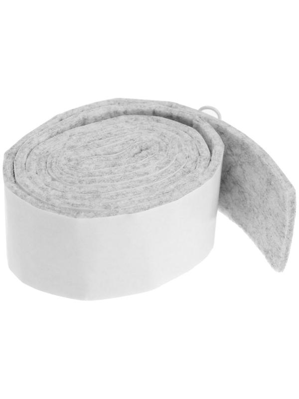 Самоклеющиеся подпятники для мебели ТУНДРА 100х3х0,3 см., фетр, цвет серый