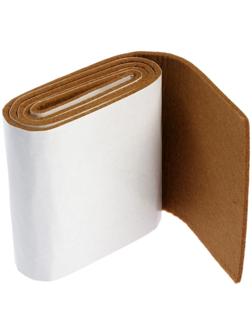 Самоклеющиеся подпятники для мебели ТУНДРА 100х10х0,3 см., фетр, цвет коричневый