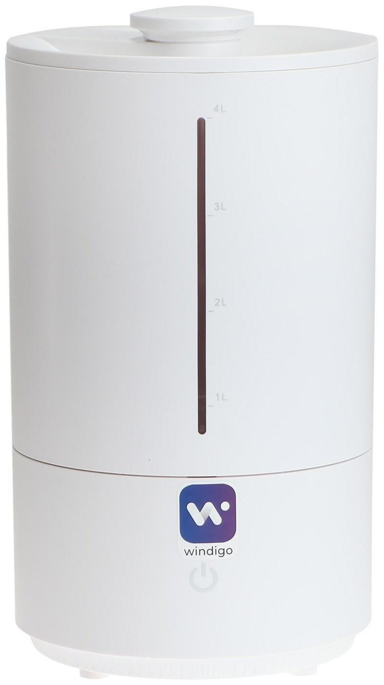 Увлажнитель-ароматизатор воздуха Windigo HM-8, ультразвуковой, 25Вт, 4л, 20м2, белый