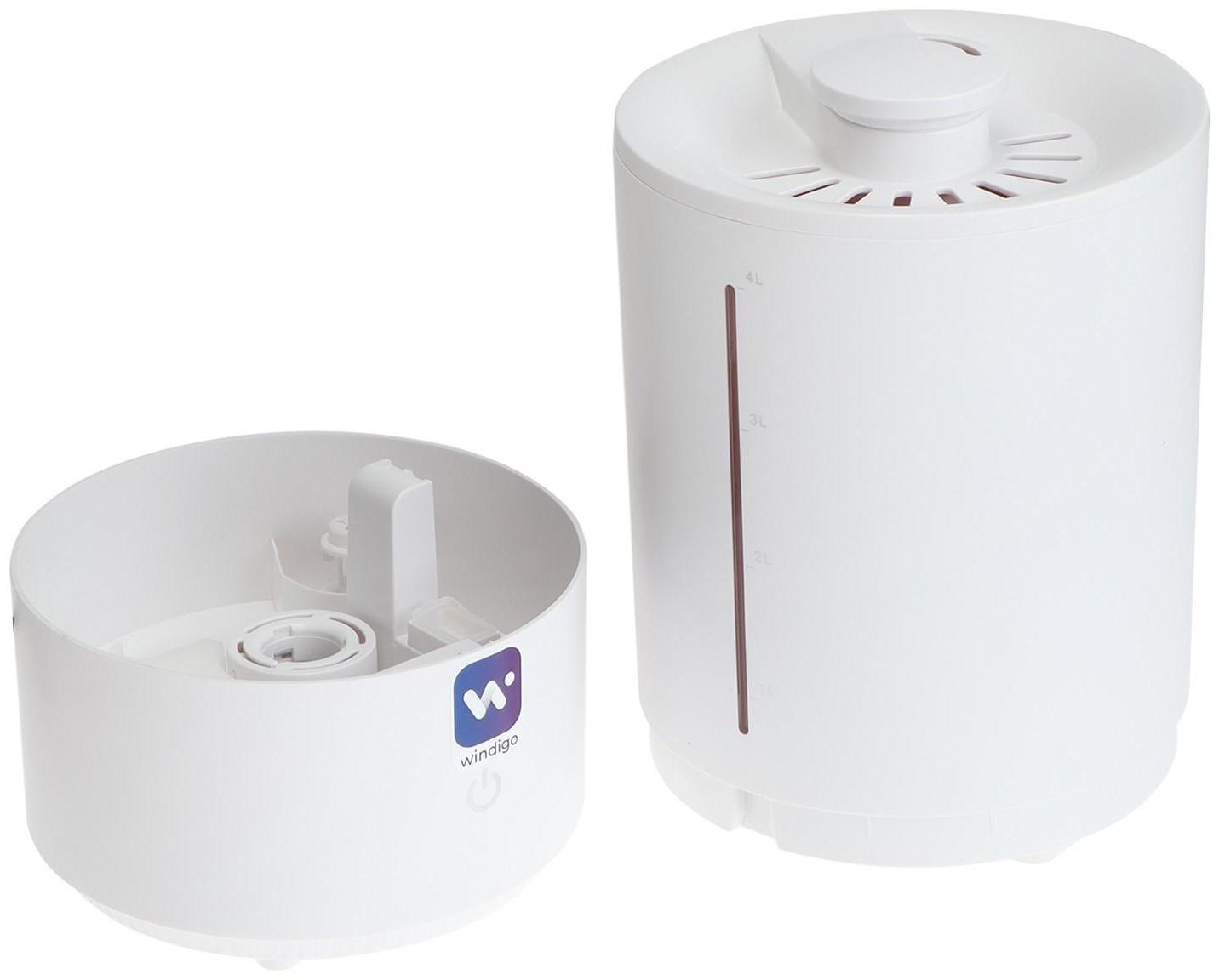 Увлажнитель-ароматизатор воздуха Windigo HM-8, ультразвуковой, 25Вт, 4л, 20м2, белый