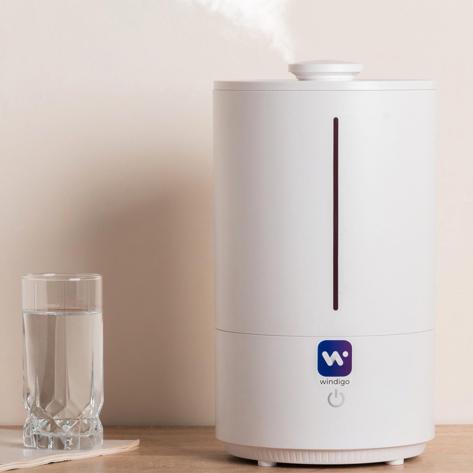 Увлажнитель-ароматизатор воздуха Windigo HM-8, ультразвуковой, 25Вт, 4л, 20м2, белый