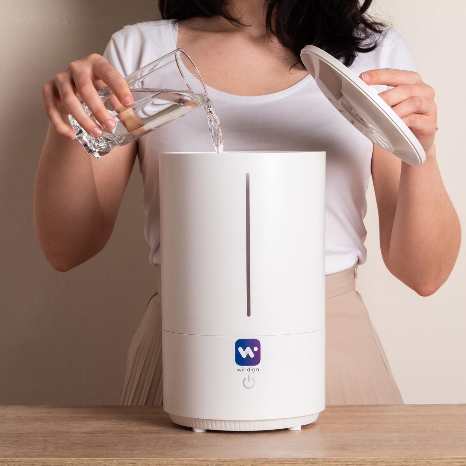 Увлажнитель-ароматизатор воздуха Windigo HM-8, ультразвуковой, 25Вт, 4л, 20м2, белый