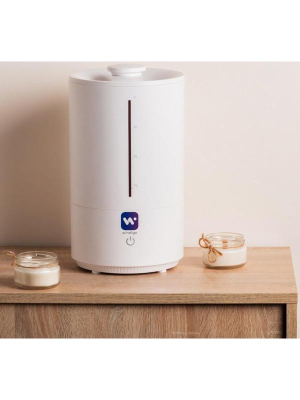Увлажнитель-ароматизатор воздуха Windigo HM-8, ультразвуковой, 25Вт, 4л, 20м2, белый