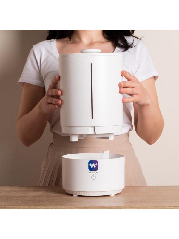 Увлажнитель-ароматизатор воздуха Windigo HM-8, ультразвуковой, 25Вт, 4л, 20м2, белый