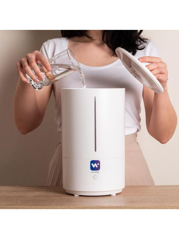 Увлажнитель-ароматизатор воздуха Windigo HM-8, ультразвуковой, 25Вт, 4л, 20м2, белый