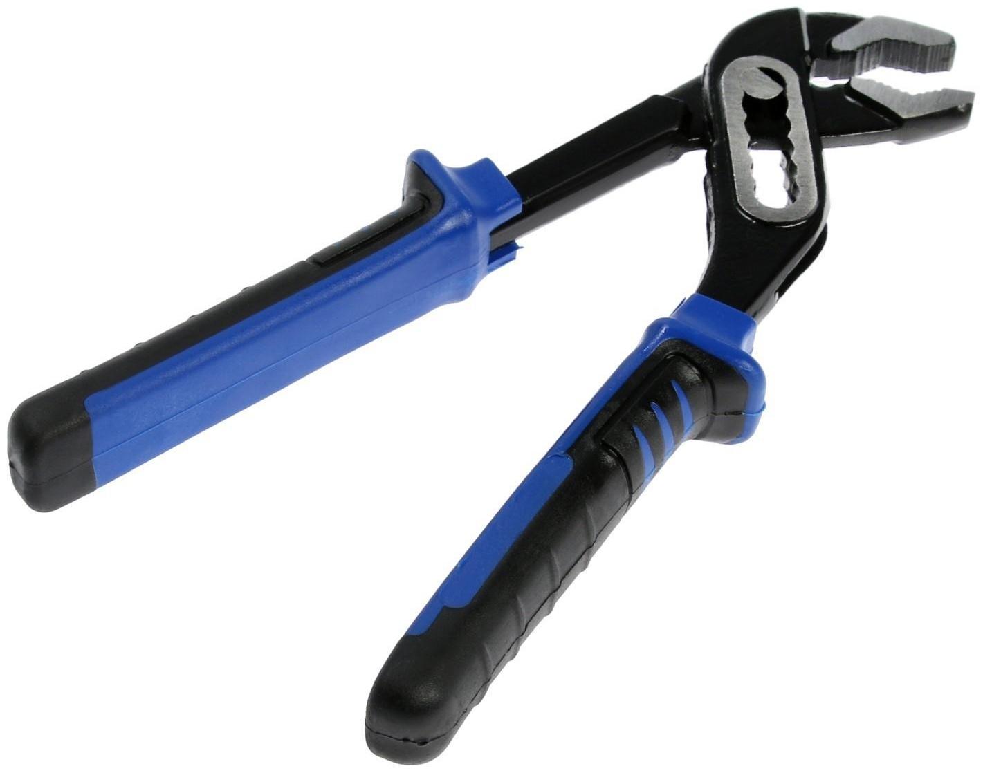 Клещи переставные ТУНДРА, CrV, двухкомпонентные рукоятки, 200 мм