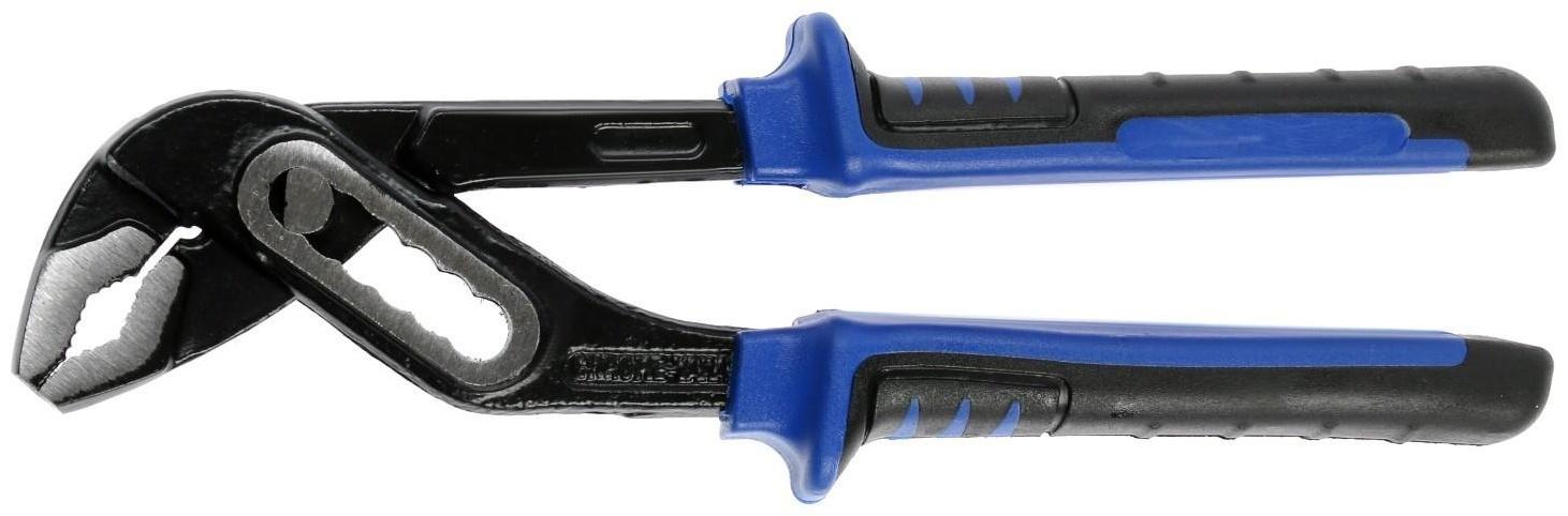 Клещи переставные ТУНДРА, CrV, двухкомпонентные рукоятки, 200 мм