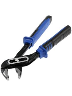 Клещи переставные ТУНДРА, CrV, двухкомпонентные рукоятки, 200 мм