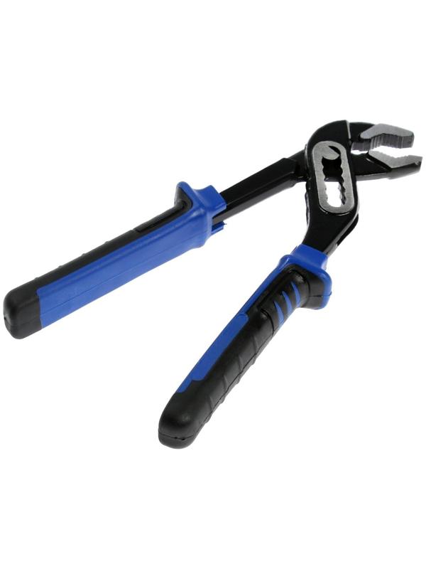 Клещи переставные ТУНДРА, CrV, двухкомпонентные рукоятки, 200 мм