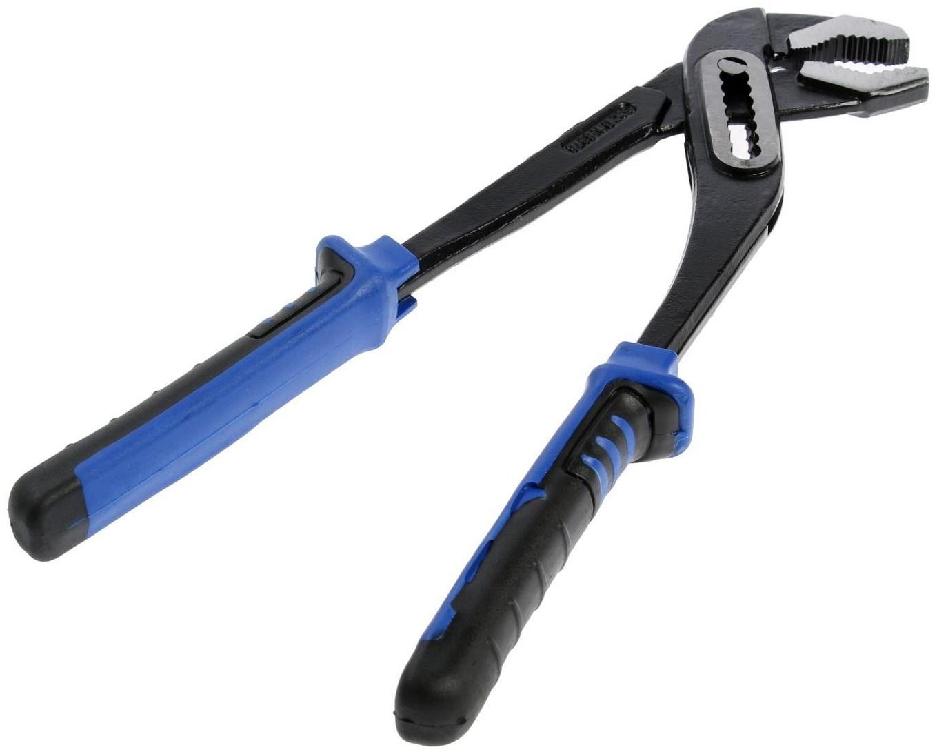 Клещи переставные ТУНДРА, CrV, двухкомпонентные рукоятки, 300 мм