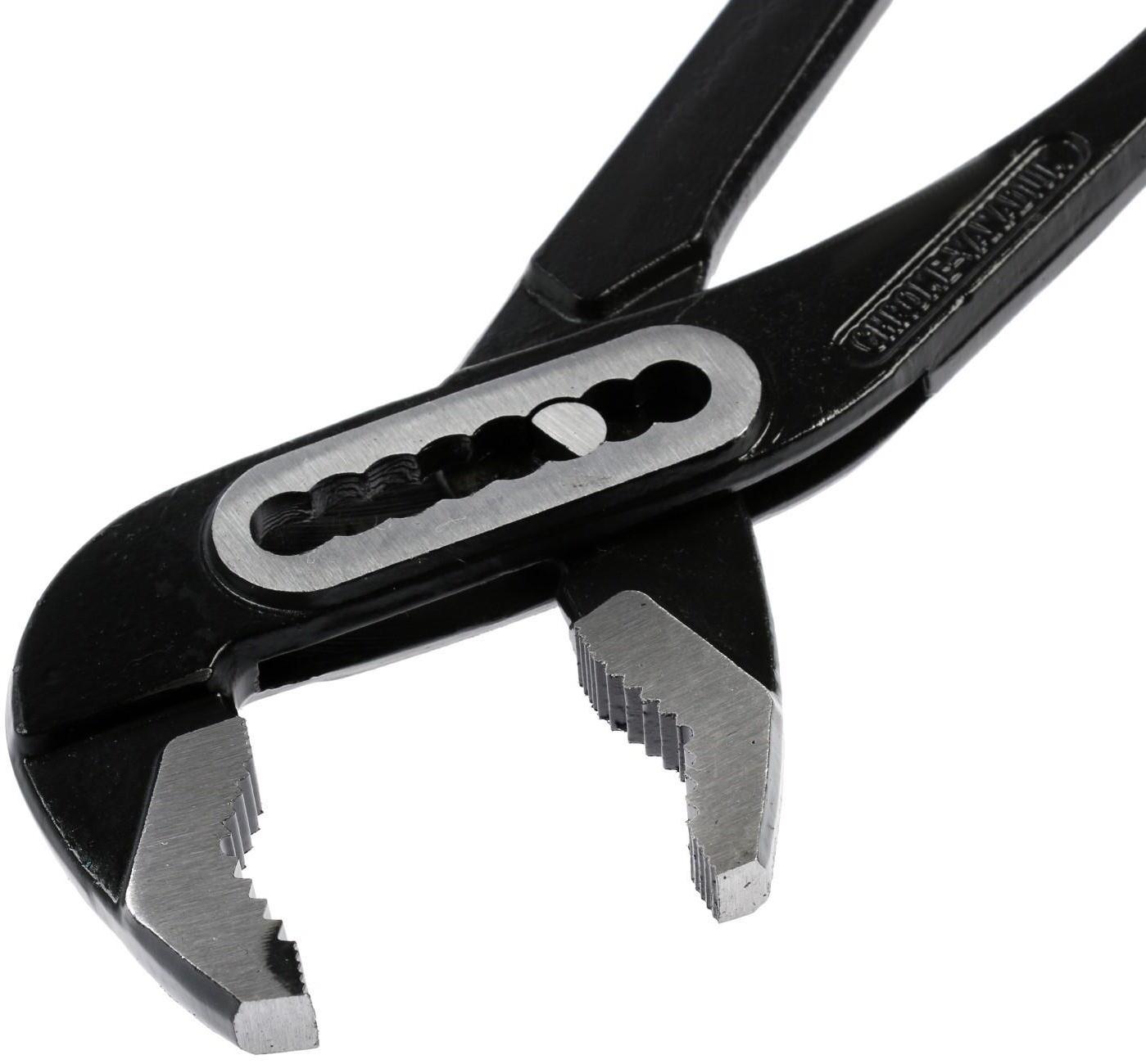 Клещи переставные ТУНДРА, CrV, двухкомпонентные рукоятки, 300 мм