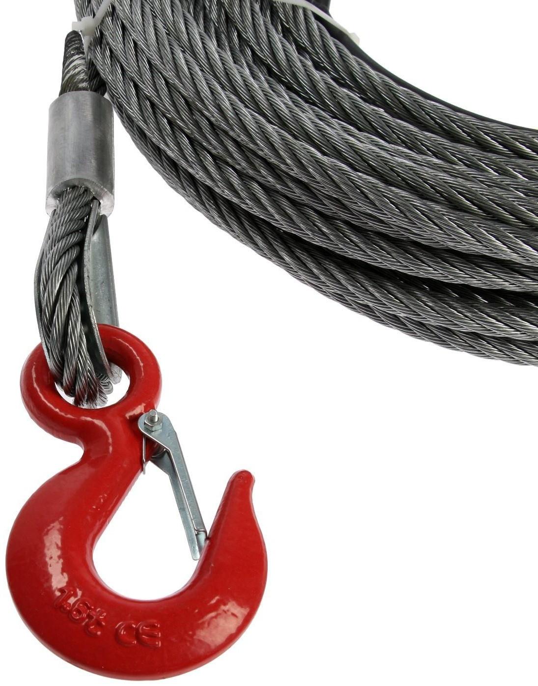 Лебёдка рычажная тросовая МТМ ТУНДРА, трос d = 11 мм, 20 м, подъём 1.6 т, нагрузка до 2 т