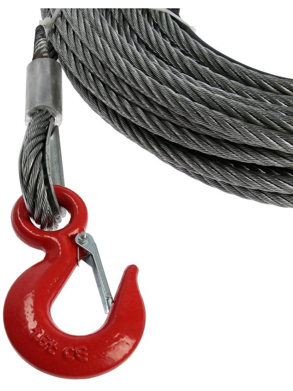 Лебёдка рычажная тросовая МТМ ТУНДРА, трос d = 11 мм, 20 м, подъём 1.6 т, нагрузка до 2 т