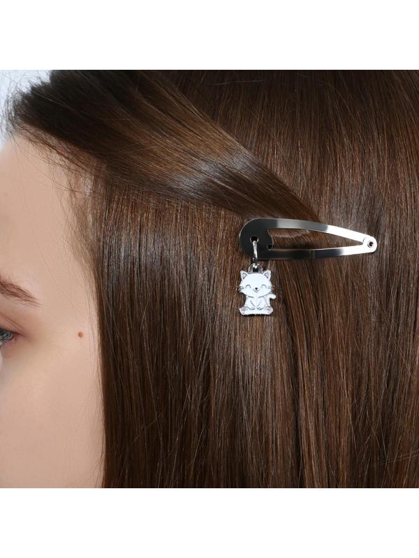 Заколки для волос с металлическим доп.элементом «Микс»