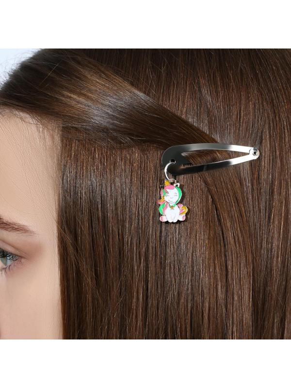 Заколки для волос с металлическим доп.элементом «Микс»