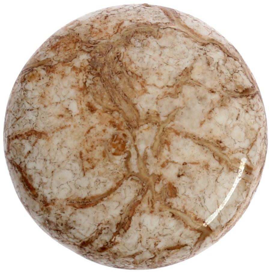 Ручка кнопка ART CAPPIO Ceramics 011, d=32, керамическая, белая с текстурой