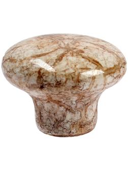 Ручка кнопка ART CAPPIO Ceramics 011, d=32, керамическая, белая с текстурой