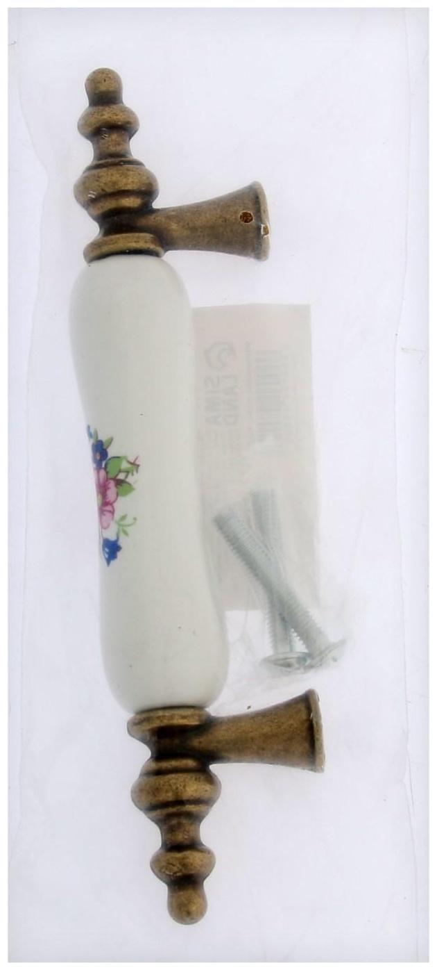 Ручка скоба FLOWER CAPPIO Ceramics 016, 76 мм, цвет бронза