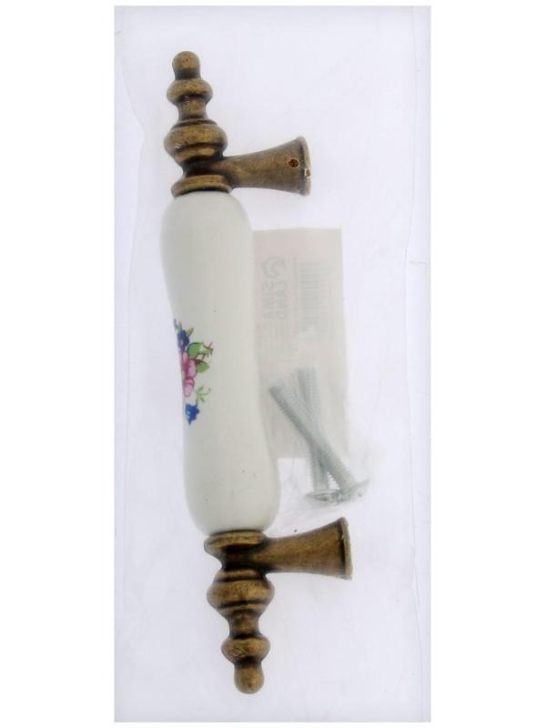 Ручка скоба FLOWER CAPPIO Ceramics 016, 76 мм, цвет бронза