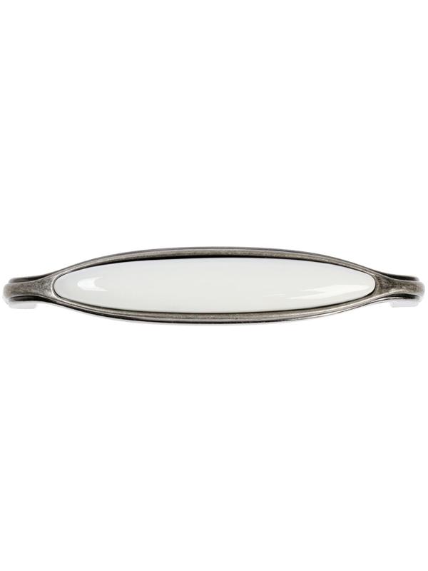 Ручка скоба CAPPIO Ceramics, 128 мм, цвет старинное серебро