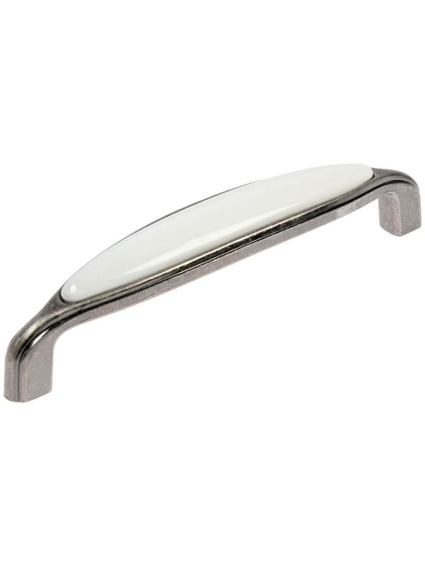 Ручка скоба CAPPIO Ceramics, 128 мм, цвет старинное серебро