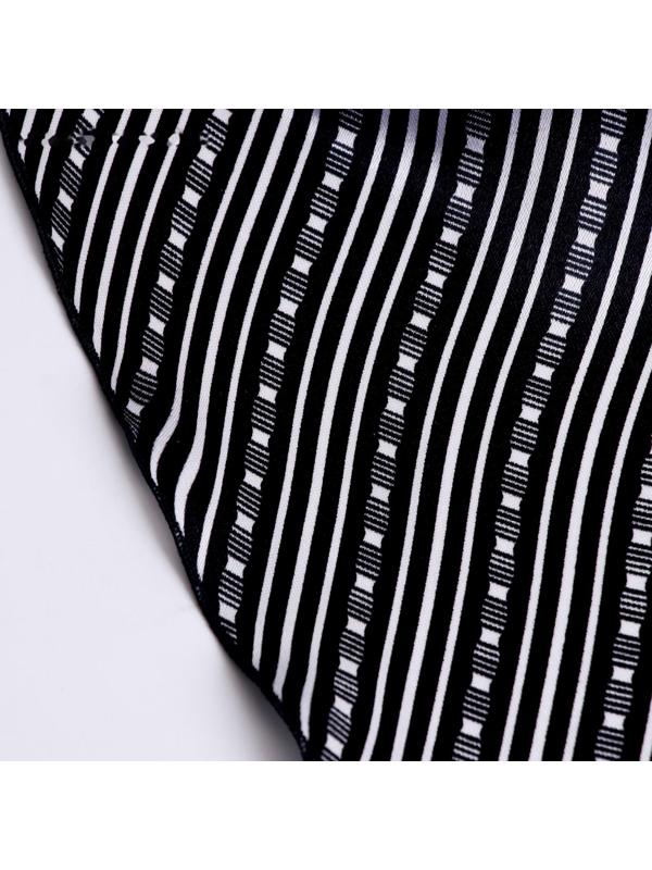 Карнавальный Набор:бандана в полоску,,маска с рогами латекс белая,т.наклейка