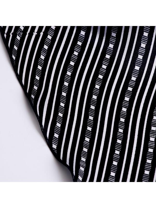 Карнавальный Набор:бандана в полоску,,маска с рогами латекс черная,т.наклейка