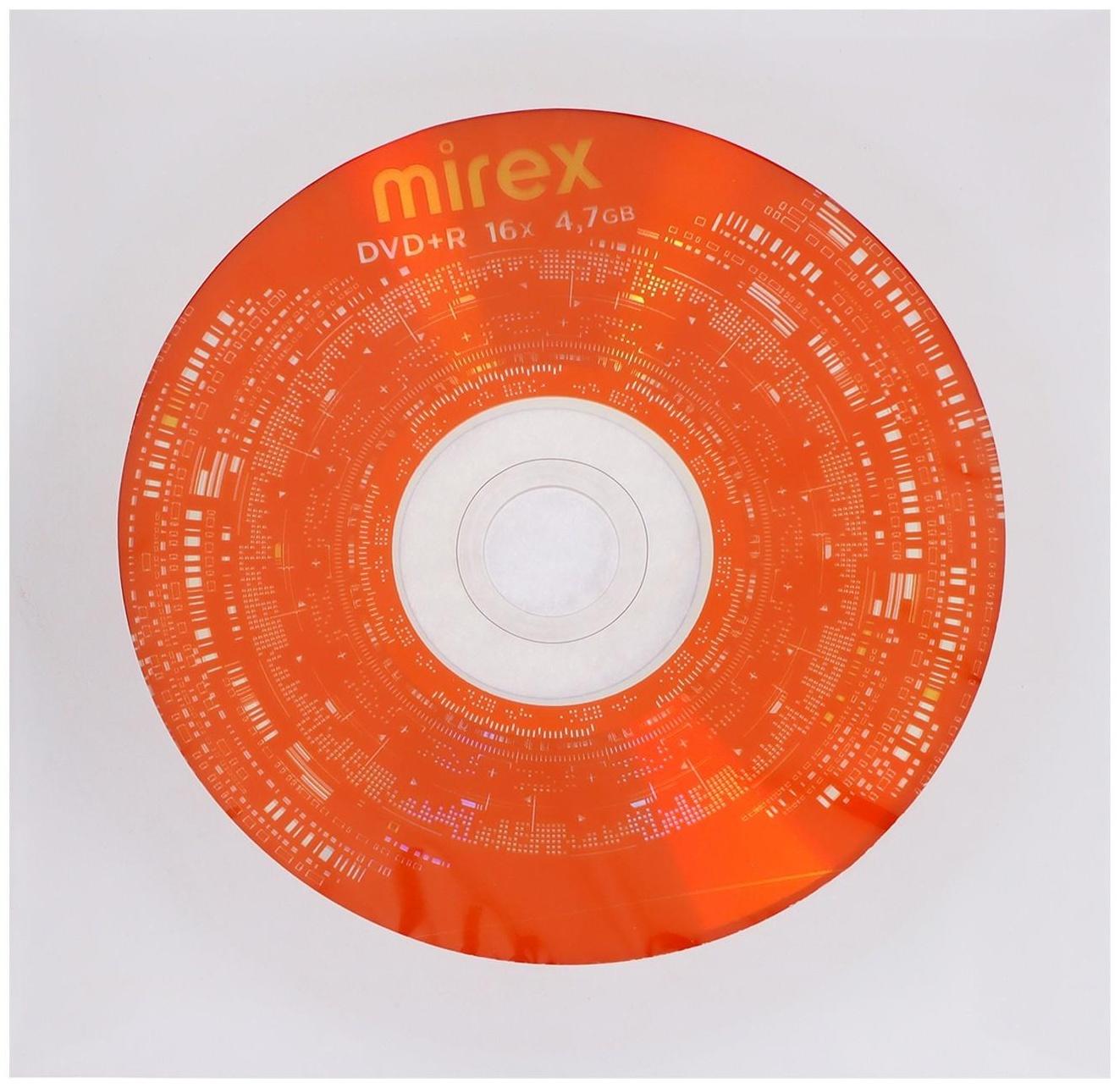 Диск DVD+R Mirex Brand, 16x, 4.7 Гб, конверт, 1 шт