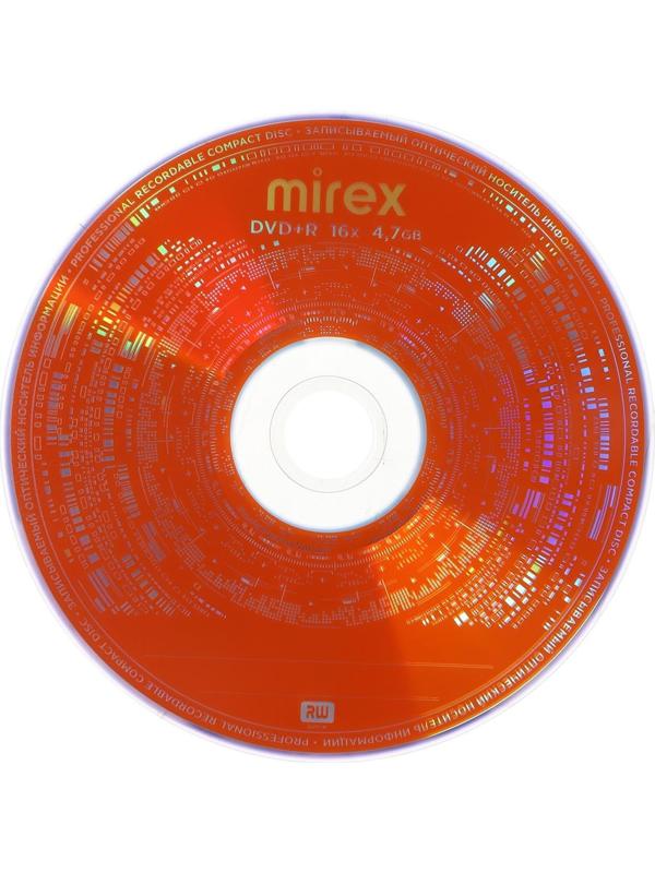 Диск DVD+R Mirex Brand, 16x, 4.7 Гб, конверт, 1 шт