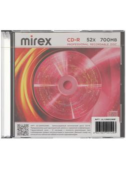 Диск CD-R Mirex Brand, 52x, 700 Мб, Slim,  набор 5 шт