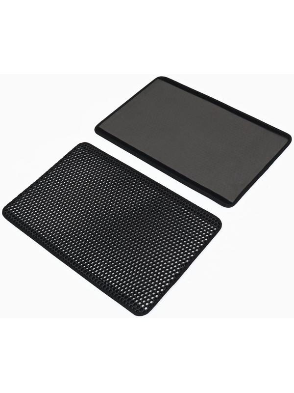 Pet-it коврик для кошачьего лотка 40х60, двухслойный, черный