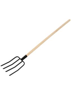Вилы садово-огородные, 4-рогие, деревянный черенок