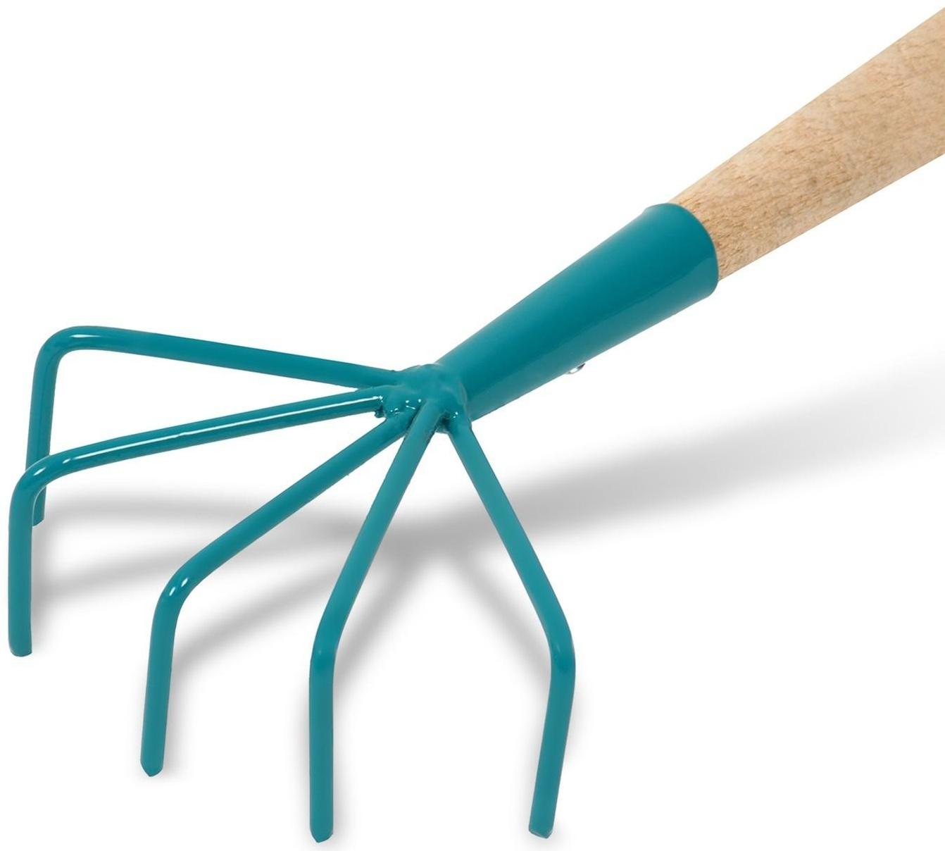 Рыхлитель, длина 41 см, 5 зубцов, деревянная ручка