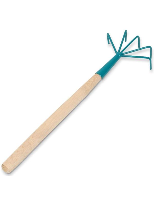 Рыхлитель, длина 41 см, 5 зубцов, деревянная ручка