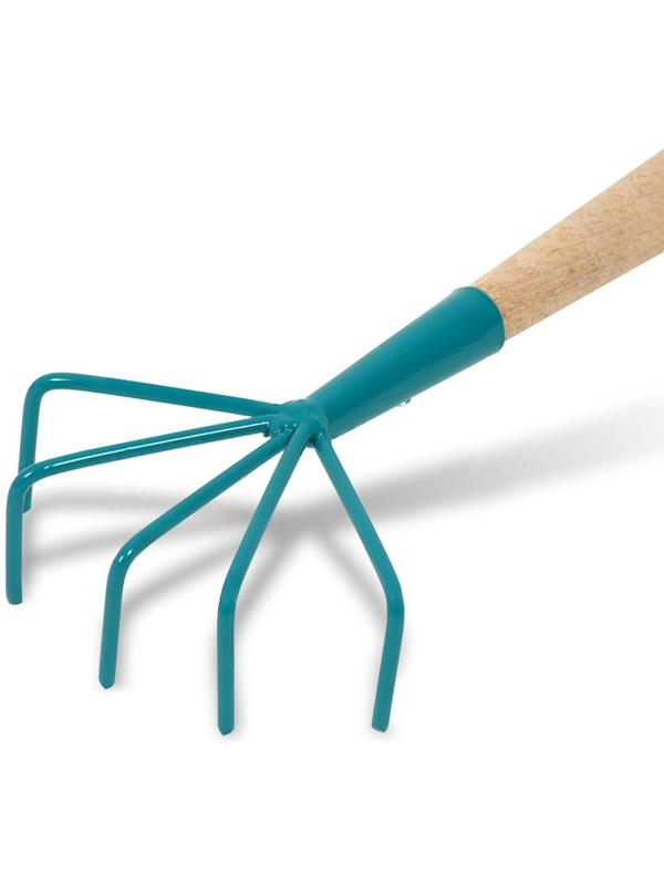 Рыхлитель, длина 41 см, 5 зубцов, деревянная ручка