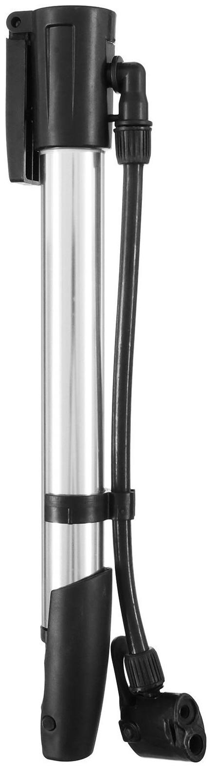 Насос ручной со шлангом, цвет серебристый