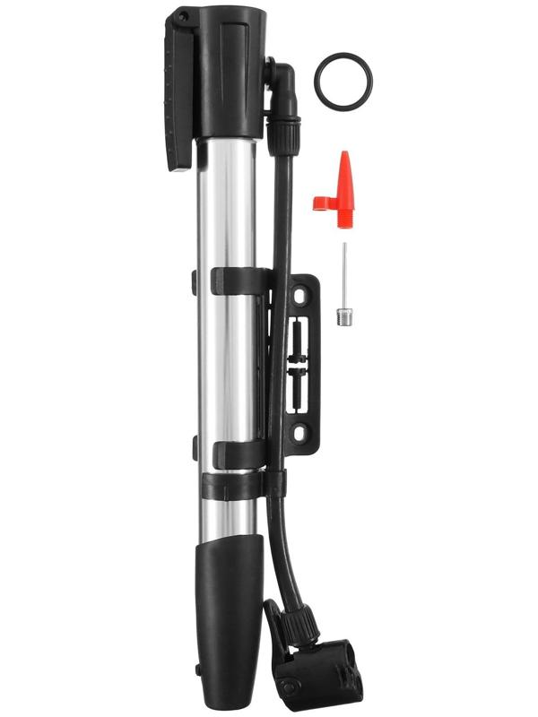 Насос ручной со шлангом, цвет серебристый