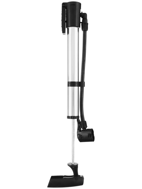 Насос ручной со шлангом, цвет серебристый