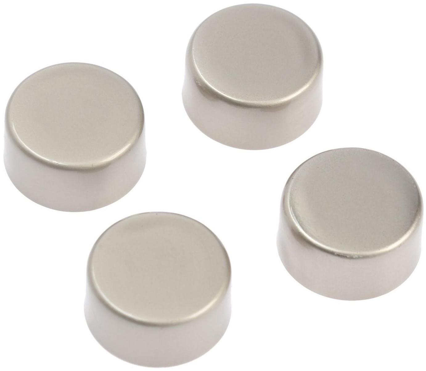 Зеркалодержатель ТУНДРА LIGHT, d=17 мм, без сверления, цвет матовый никель, 4 шт.