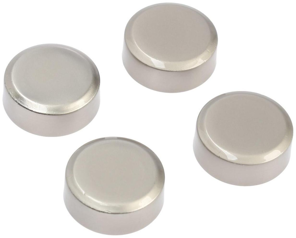 Зеркалодержатель ТУНДРА , d=20 мм, без сверления, цвет матовый никель, 4 шт.