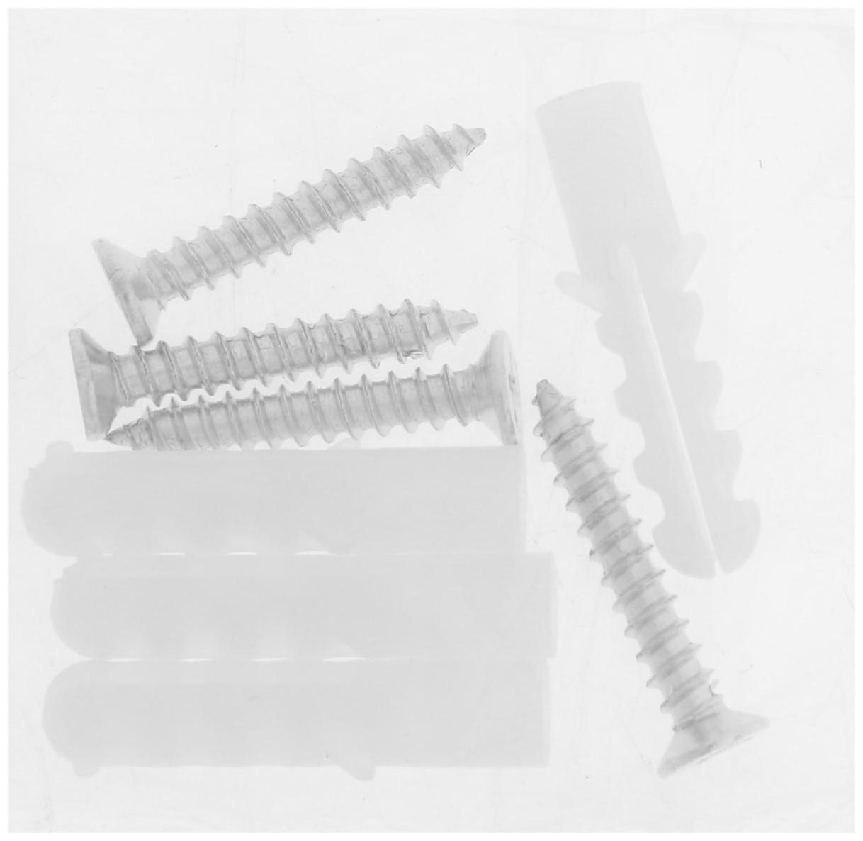 Зеркалодержатель ТУНДРА LIGHT, d=17 мм, без сверления, цвет черный, 4 шт.