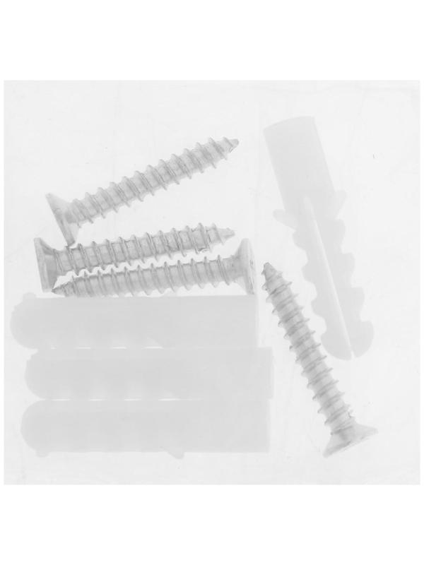 Зеркалодержатель ТУНДРА LIGHT, d=17 мм, без сверления, цвет черный, 4 шт.