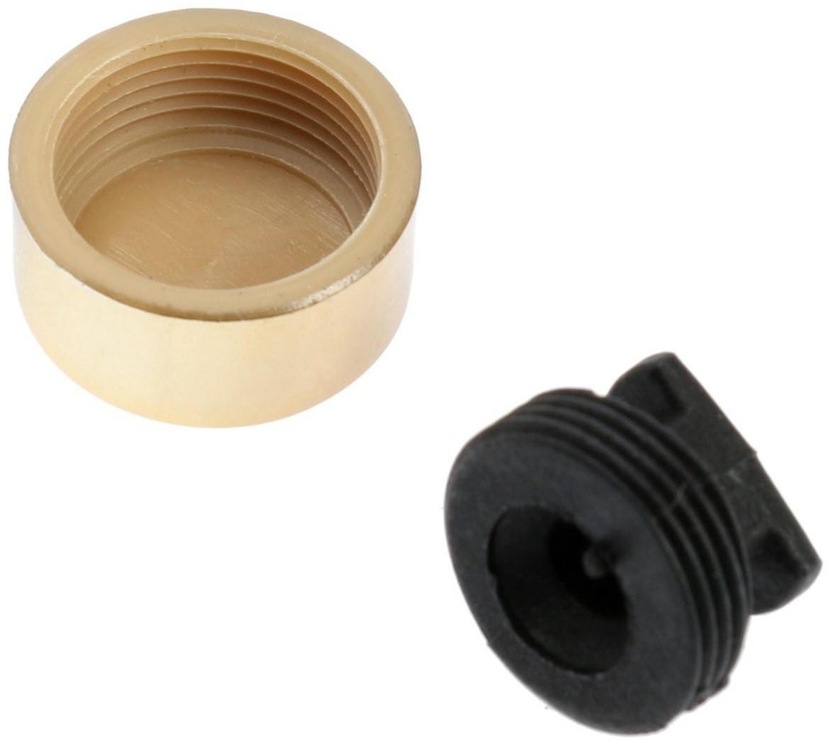 Зеркалодержатель ТУНДРА LIGHT, d=17 мм, без сверления, цвет золото, пластик, 4 шт.