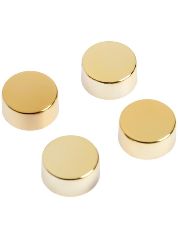 Зеркалодержатель ТУНДРА LIGHT, d=17 мм, без сверления, цвет золото, пластик, 4 шт.