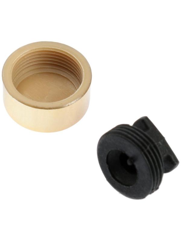 Зеркалодержатель ТУНДРА LIGHT, d=17 мм, без сверления, цвет золото, пластик, 4 шт.