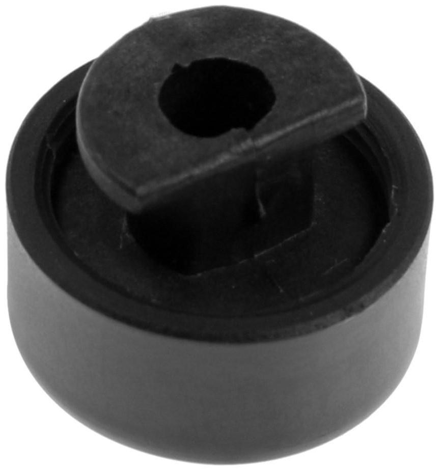 Зеркалодержатель ТУНДРА LIGHT, d=17 мм, без сверления, цвет черный, пластик, 4 шт.