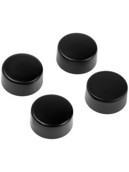 Зеркалодержатель ТУНДРА LIGHT, d=17 мм, без сверления, цвет черный, пластик, 4 шт.